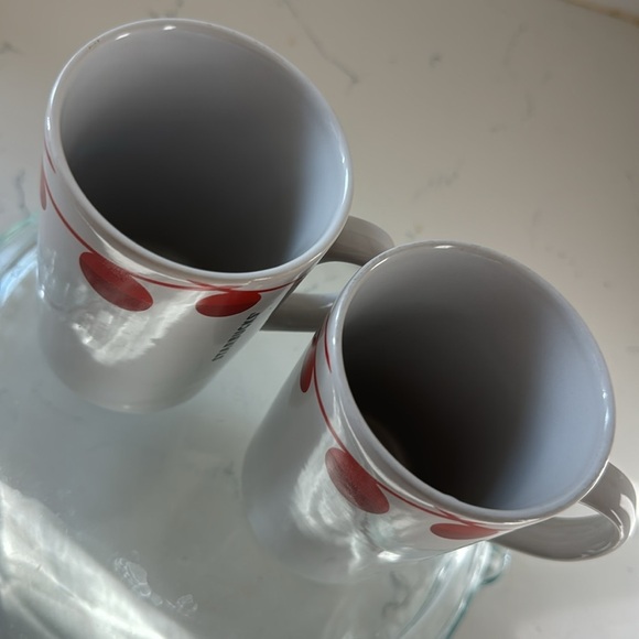 Starbucks Christmas Mug Coffee Cup Red Dot Holiday Ornament 10oz 2012 (2) mugs - Picture 2 of 8